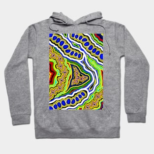 Aboriginal Art - Emu Dreaming Hoodie